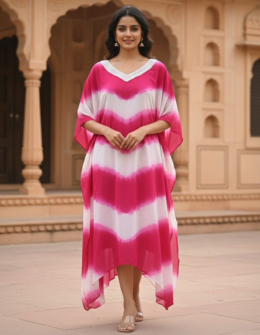Ruby Wine Embroidered Palazzo Set