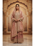 Blush Rose Banarasi Sharara Set
