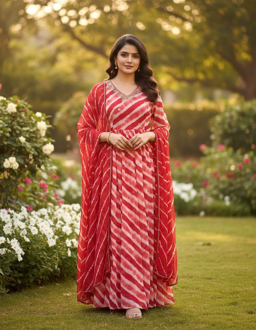 Scarlet Leheriya Flare Set
