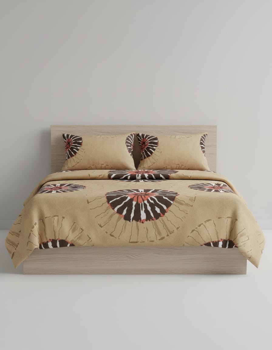 Crimson Solstice Bedsheets With Matching Pillow Covers