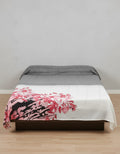 Floral Bedsheet With Matching Pillow Cover