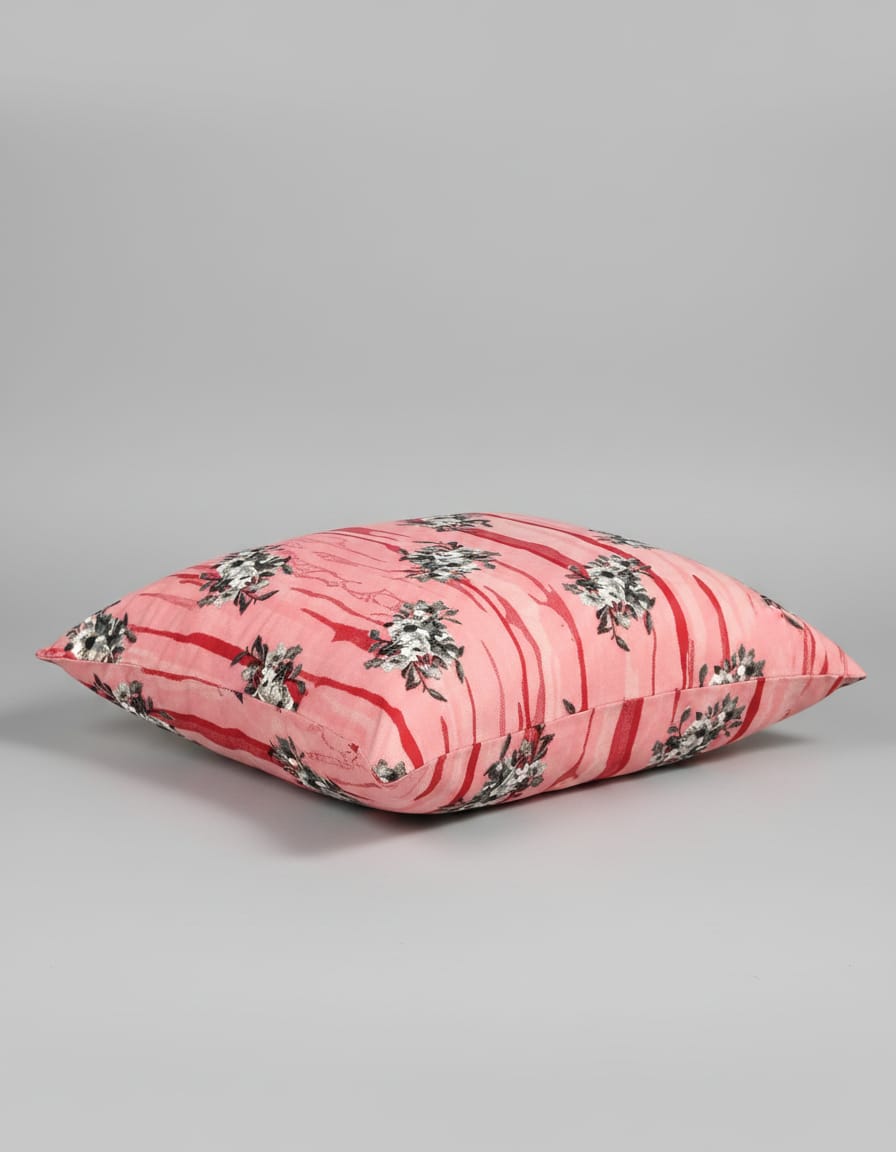 Floral Bedsheet With Matching Pillow Cover