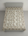 The Earthy Geometric Bedsheet With Matching Pillow Covers