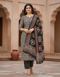 Premium black cotton kurti