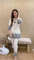 Black & White Floral Set