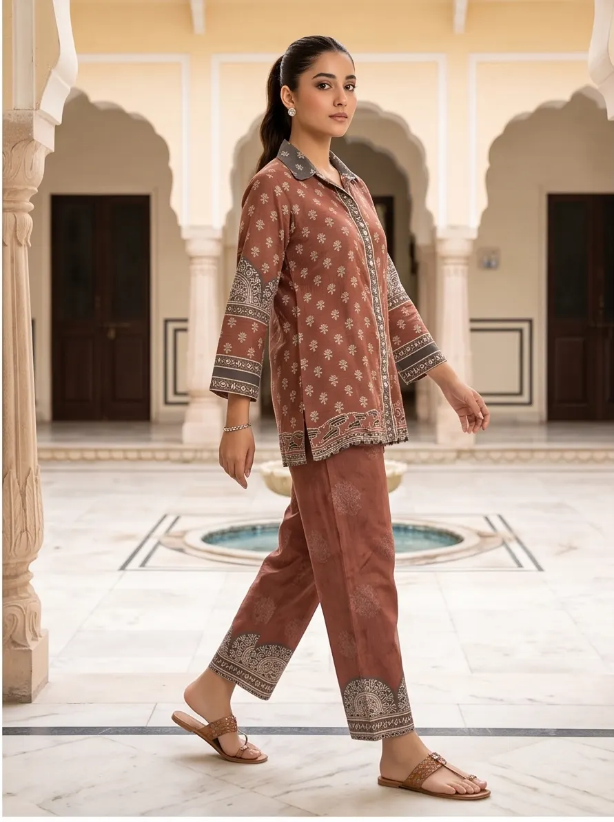 Earthy Rose Printed Co-ord Set