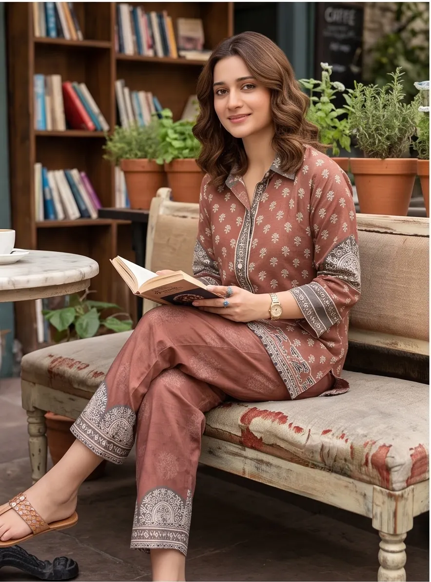 Earthy Rose Printed Co-ord Set