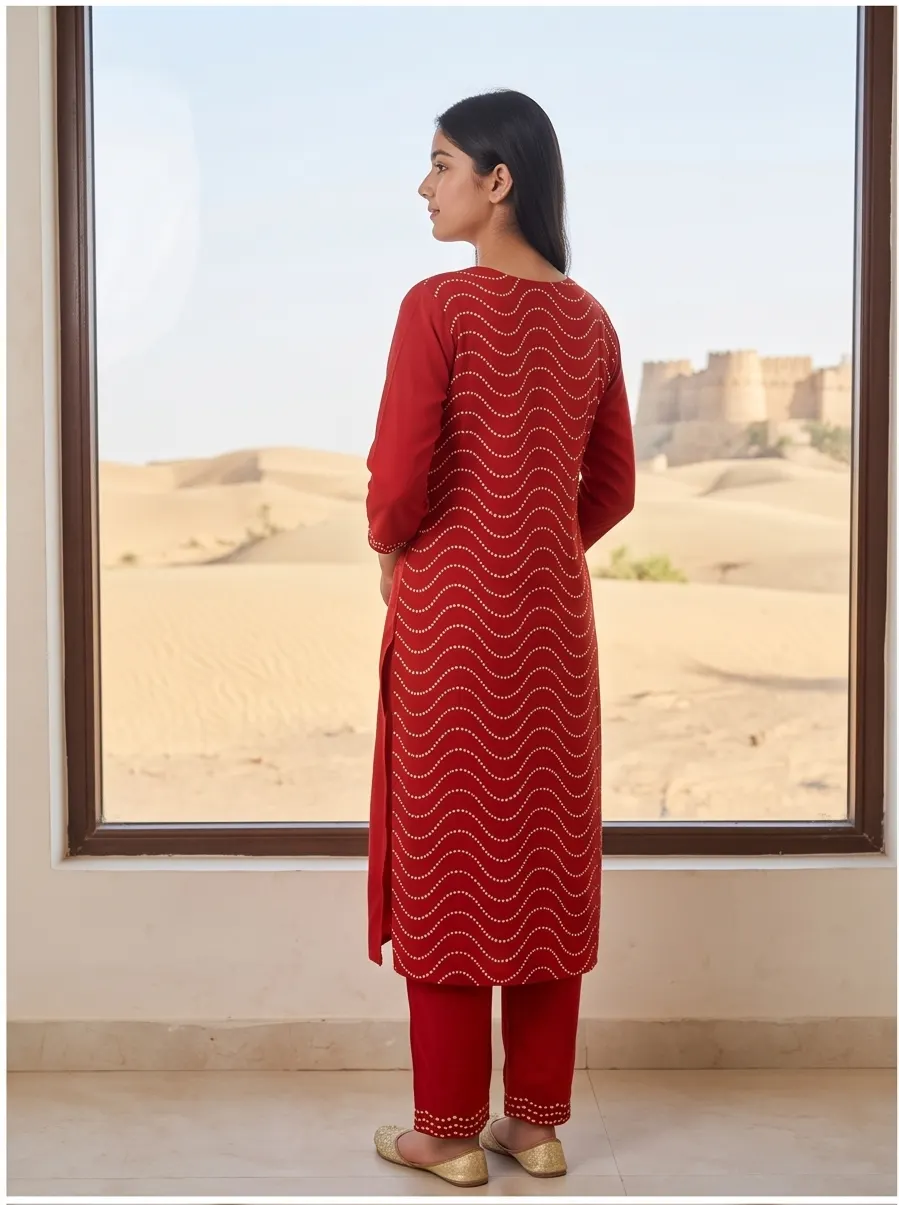 Sindoor Handcrafted Kurta Set