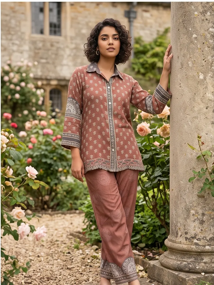 Earthy Rose Printed Co-ord Set